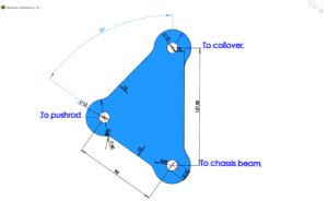 Bellcrank achterkant angle